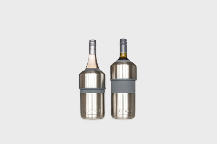 Our kind of outdoor accoutrement, &#8\2\20;from Father Rabbit in New Zealand: a better-looking wine cooler,&#8\2\2\1; Margot reports. The Huski Wine Cooler is made from premium stainless steel, vacuum insulated, and keeps drinks cold for six hours; \$56.