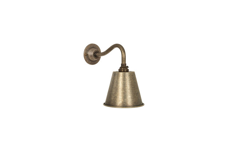 jim lawrence club wall light antiqued brass 76