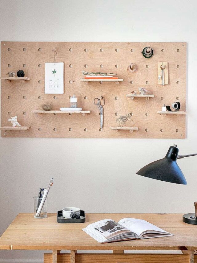 DIY A Stylish Modern Wooden Pegboard Remodelista Web Story