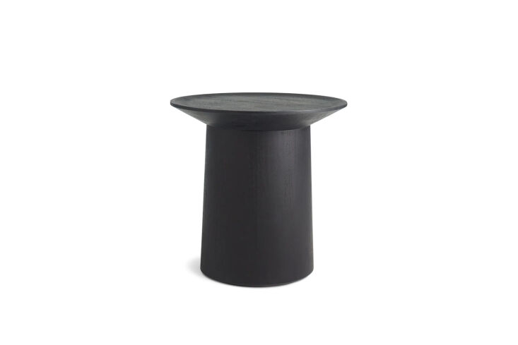 blu dot coco tall side table black stained acacia 14