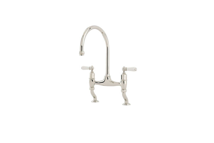 perrin & rowe ionian two hole faucet lever handles white 4193 275