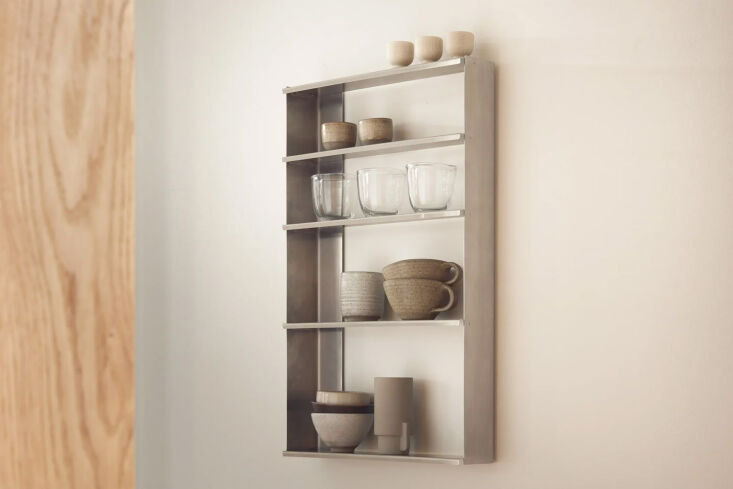 Form and Refine Taper Wall Shelf Stainless Steel