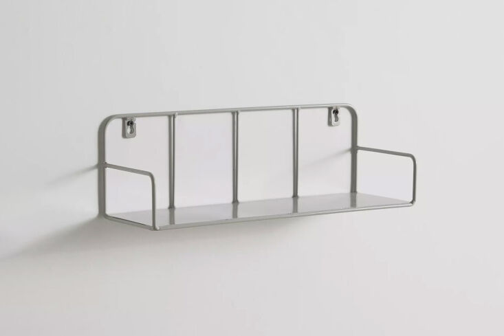 Urban Outfitters Metal Floating Wall Shelf Silver