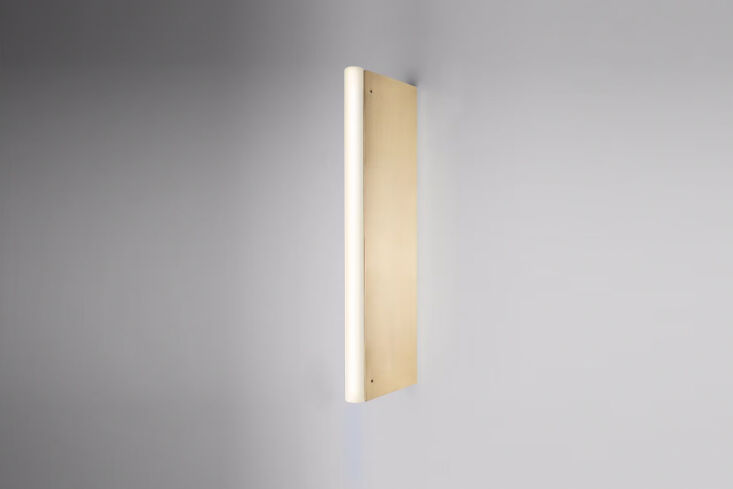 michael anastassiades tube wall light satin brass 5