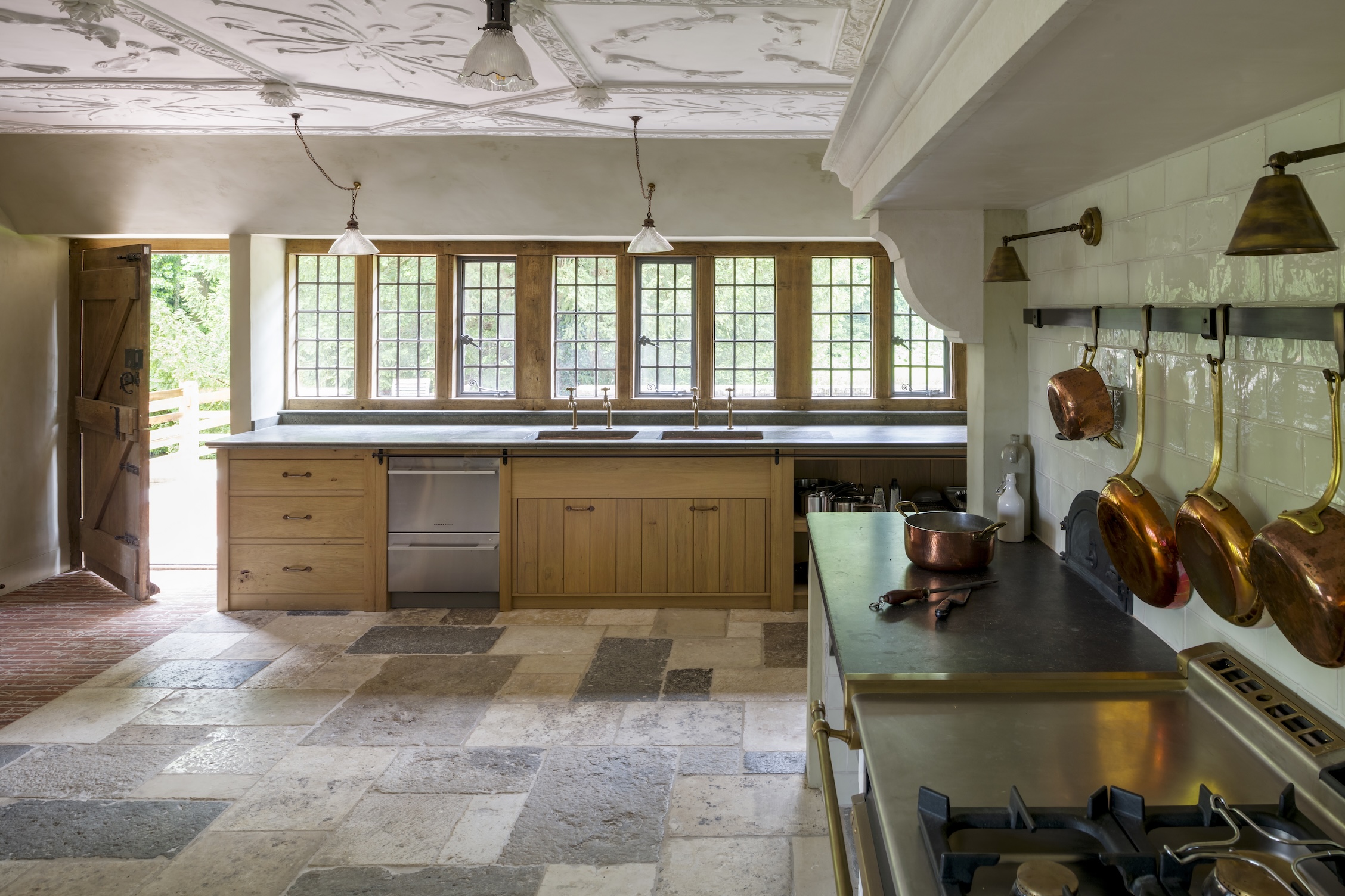 inglis hall kitchen in an elizabethan manor in east sussex. 3