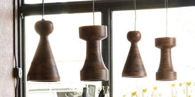 DIY: Lamp Cord of Wooden Beads - Remodelista