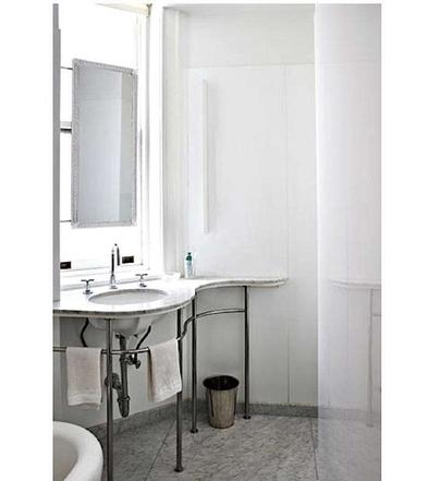 Design Sleuth: Wire Towel Rack in the Bath - Remodelista
