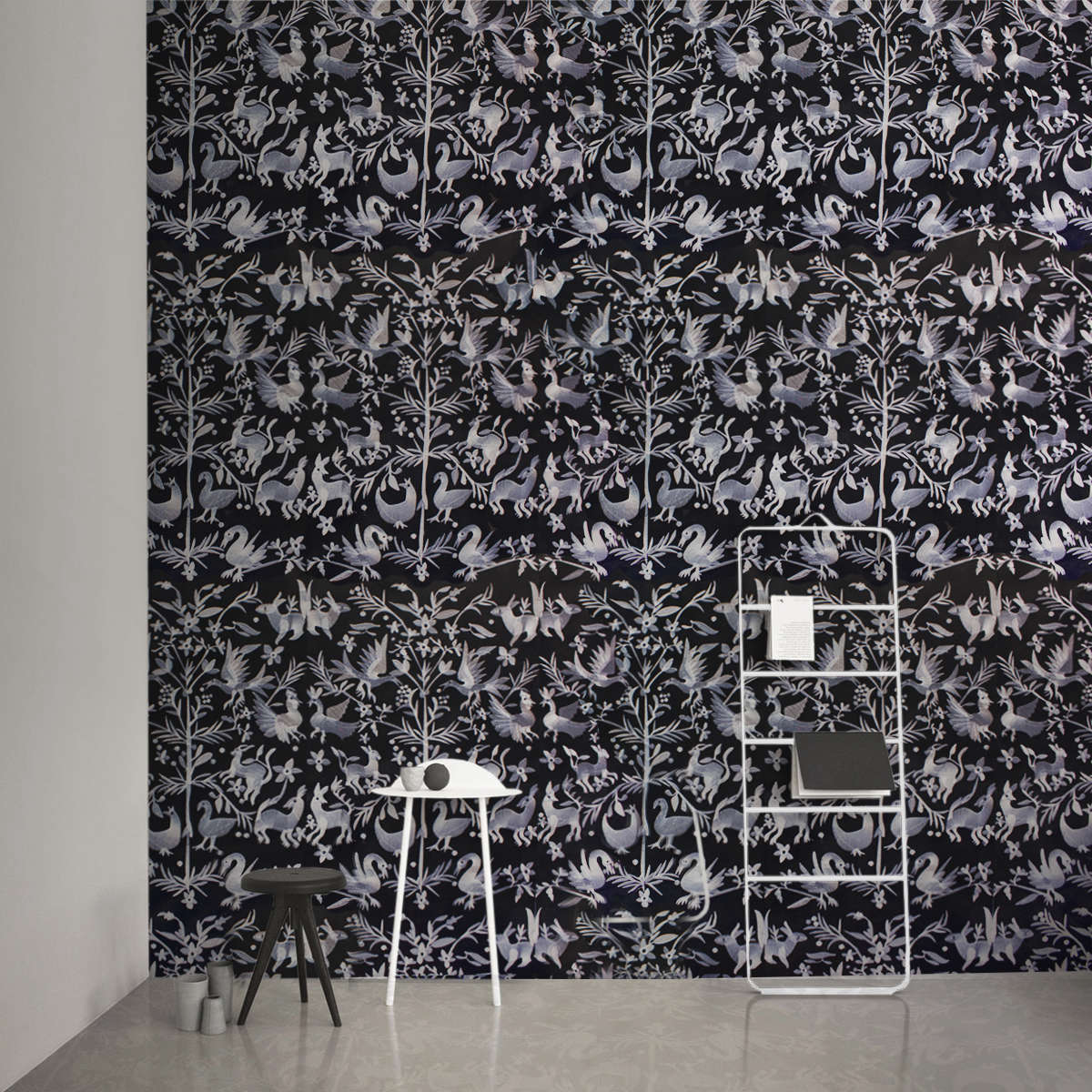 Paris-inspired linen fabric and wallpaper by Wayne Pate from Studio Four NYC