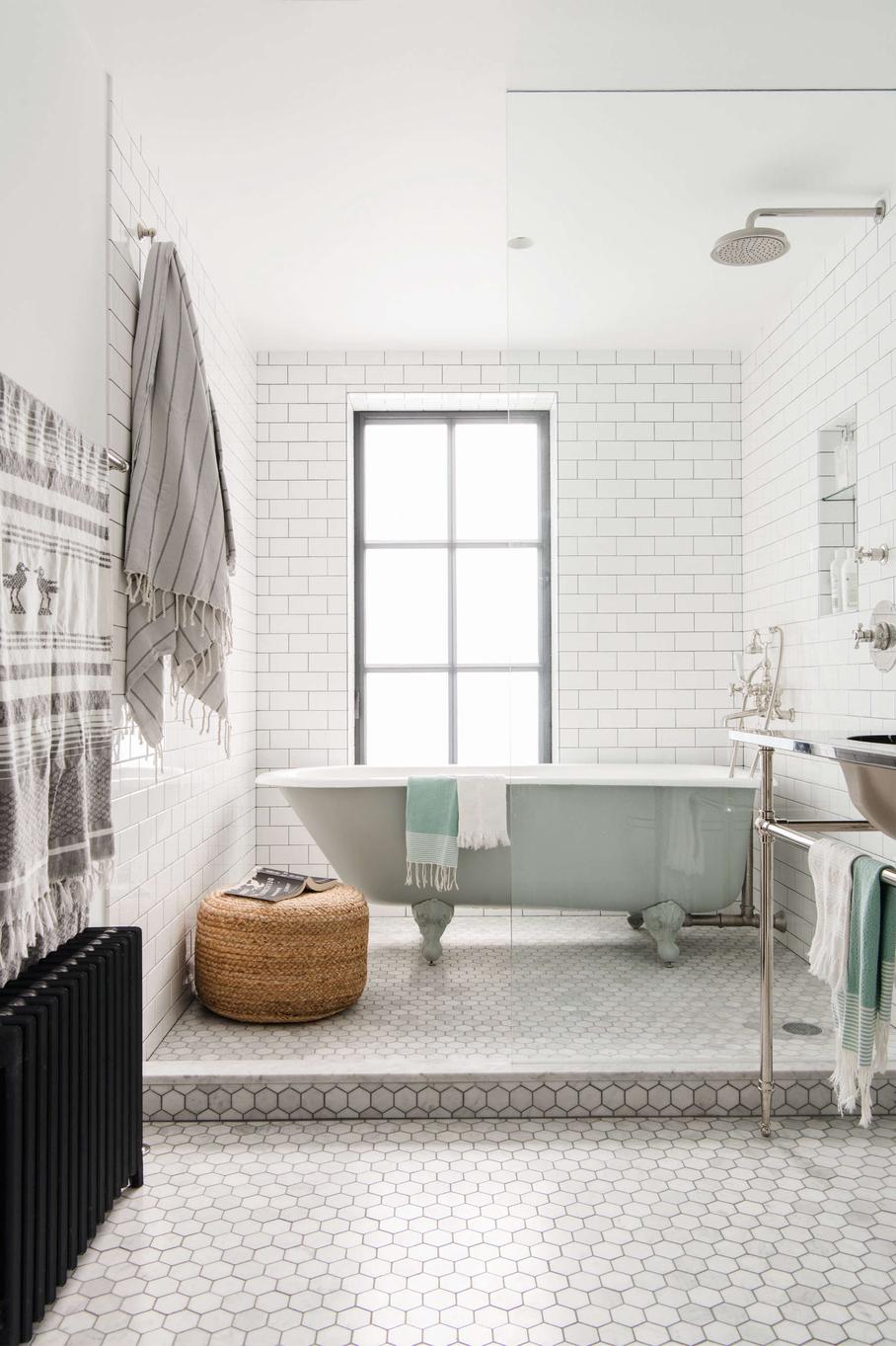 bathroom white subway hex tile brooklyn remodel elizabeth roberts 17