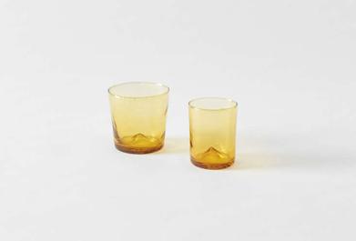 Kinto Hibi Tumblers, Set of 4, Glass, 5 Colors, 2 Sizes