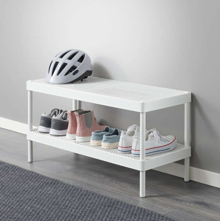 White shoe store organizer ikea