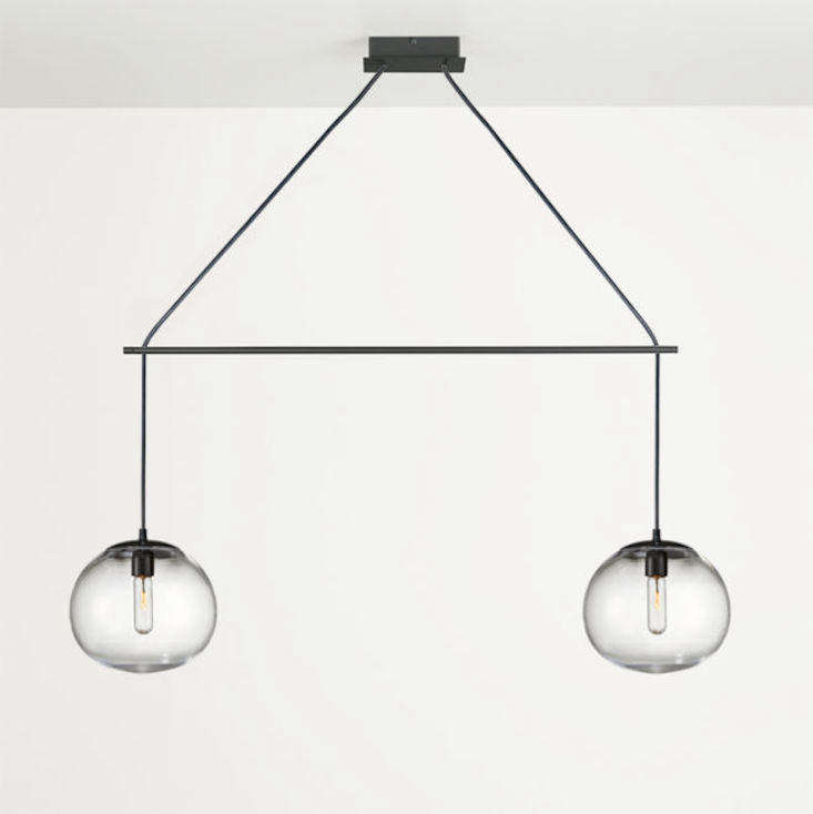 Double hanging deals light fixture