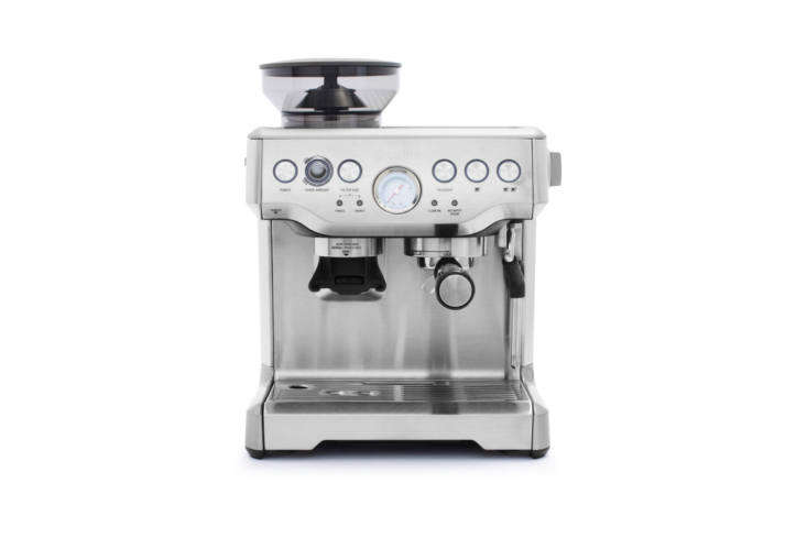 the breville barista express espresso machine is a professional style semi auto 17