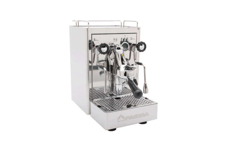 the faema carisma espresso machine has a copper boiler that has been finished i 16