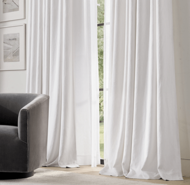 DIY: Raw-Edge Linen Curtains, Budget Edition - Remodelista