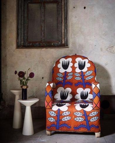 Yoruba hand beaded armchair, Hire & Rental