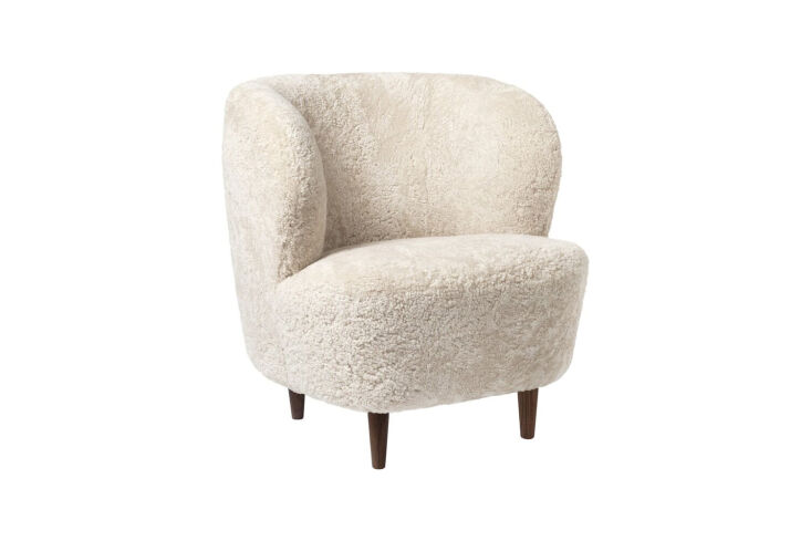 White company best sale sheepskin chair