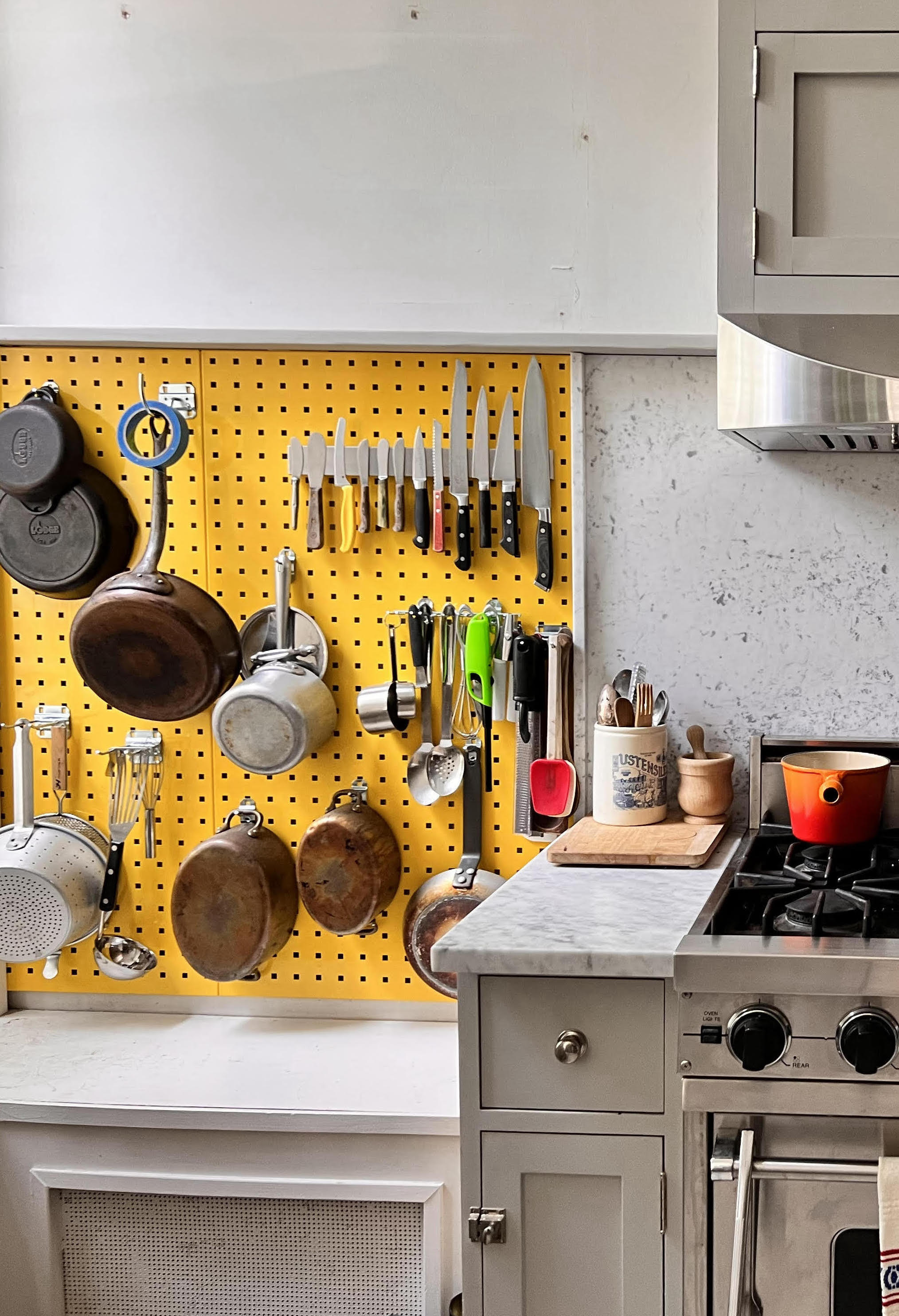 Kitchen pegboard store