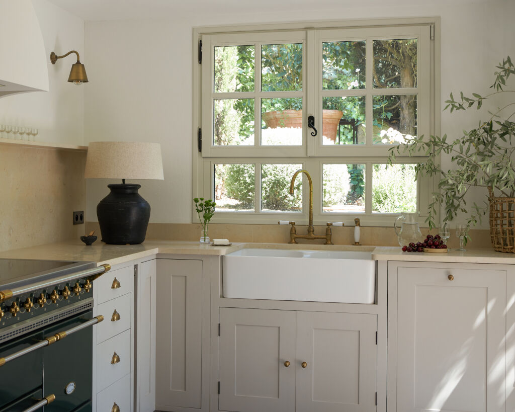 Tranquil Country Kitchen on the French Riviera Restored Jacques Couelle ...