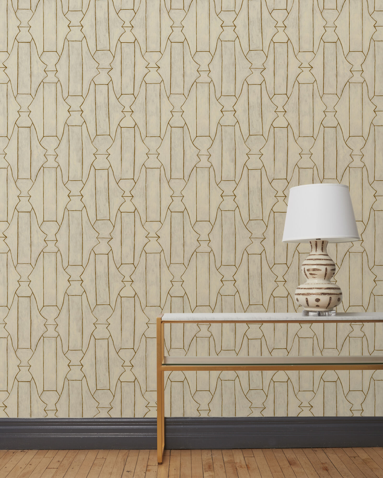 Artist Wayne Pate’s Pompeii wallpaper and fabric collection from Studio