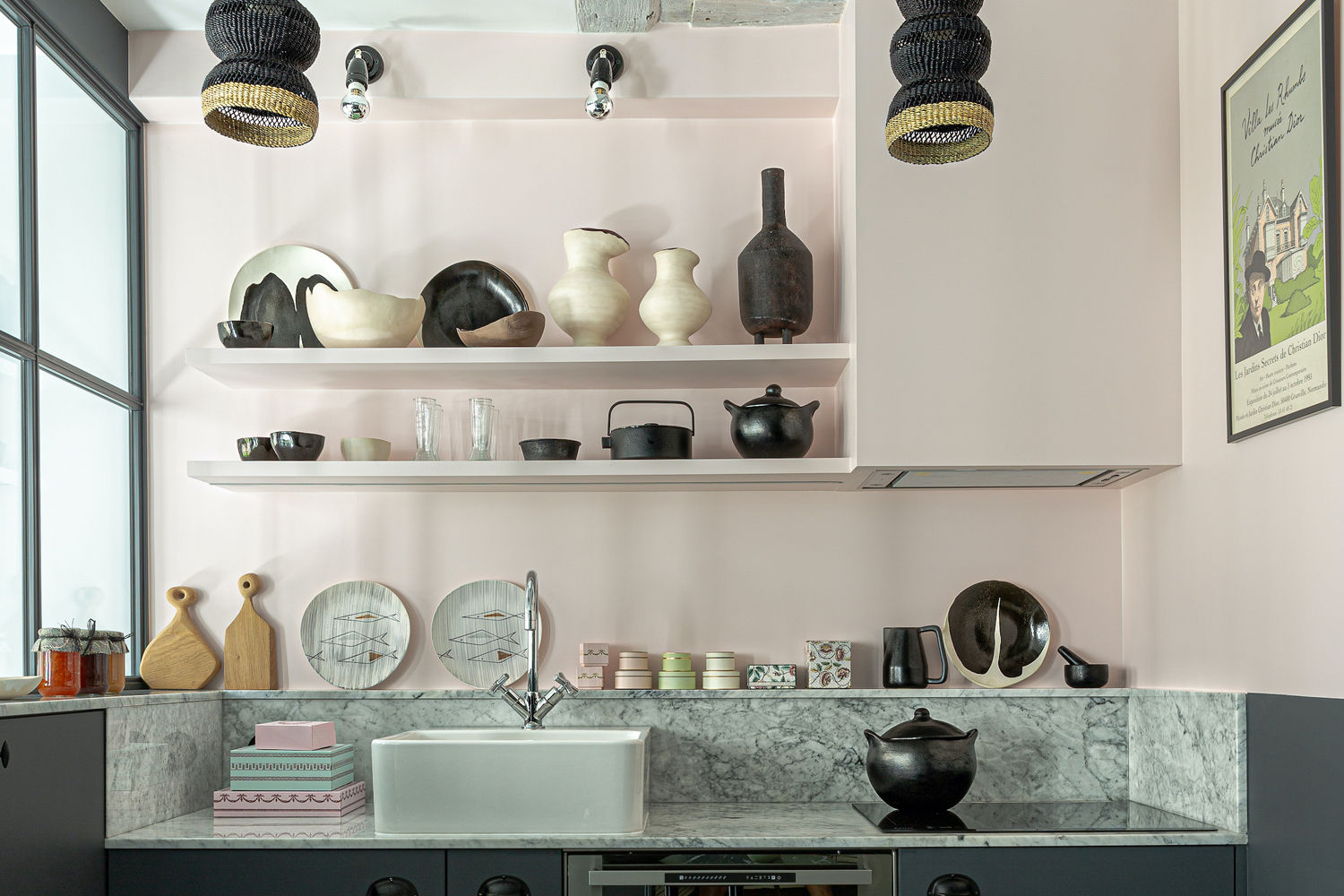 Steal This Look: A Pocket Kitchen in Paris with a Fresh Pastel Palette - Remodelista