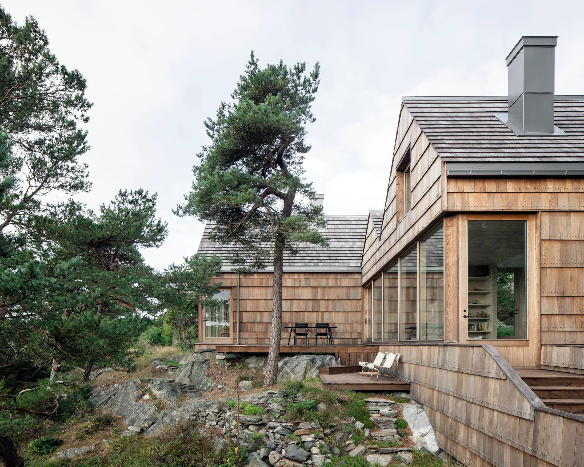 Tour a Coastal Norway Home Made of Wood Flooring Scraps