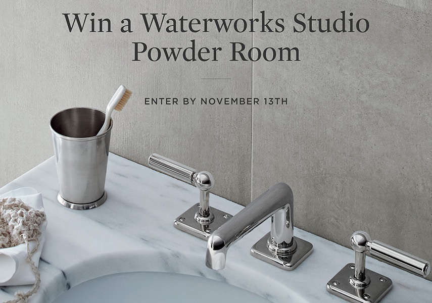 Enter to Win: A $5,000 Waterworks Studio Powder Room - Remodelista