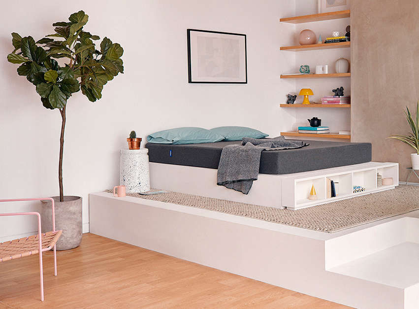 Get the Look of a Loft Apartment Bedroom with Colorful Accessories and a Casper Mattress