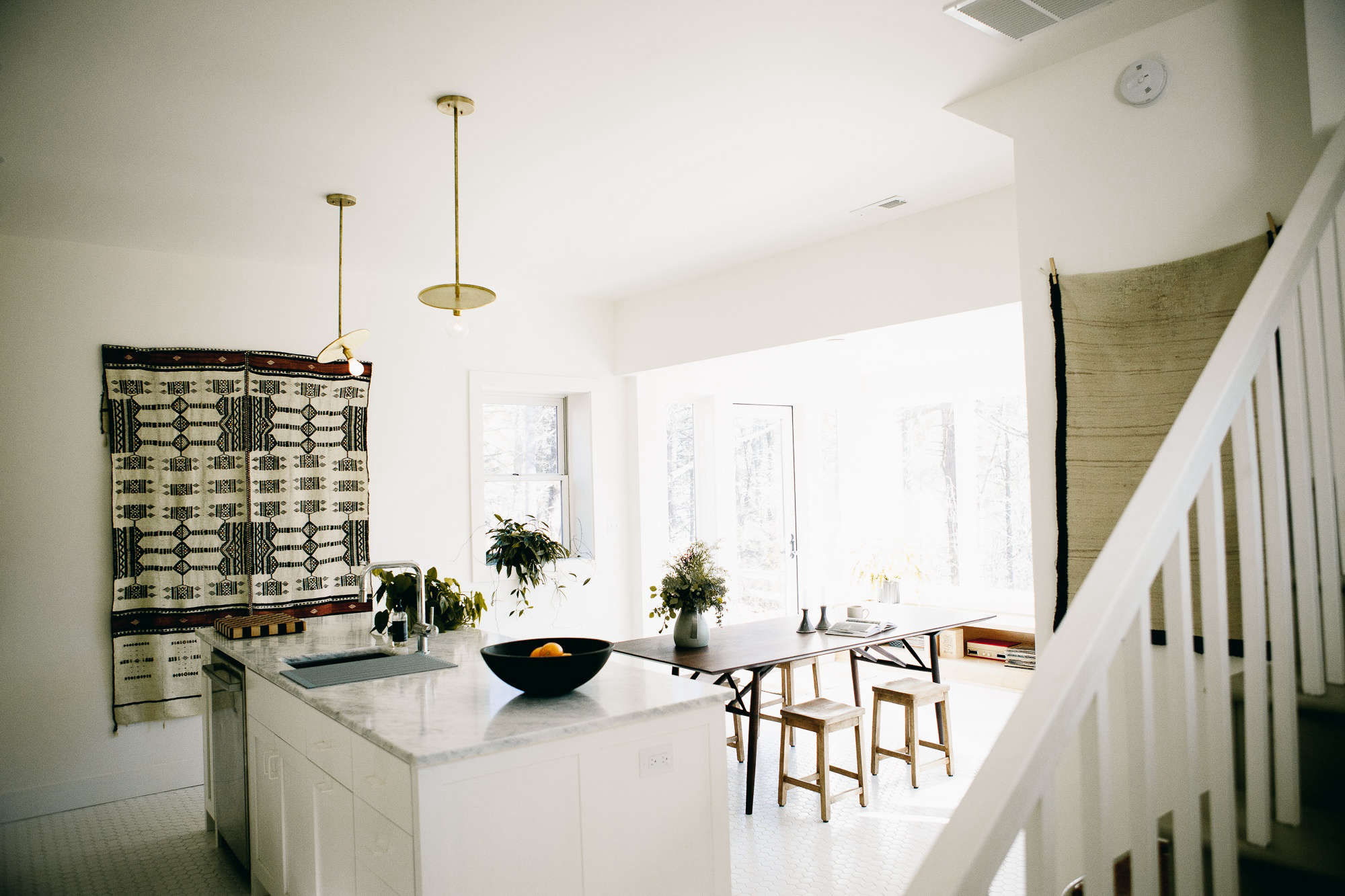 Kitchen of the Week: A Modern Kitchen in a North Carolina Log Cabin - Remodelista