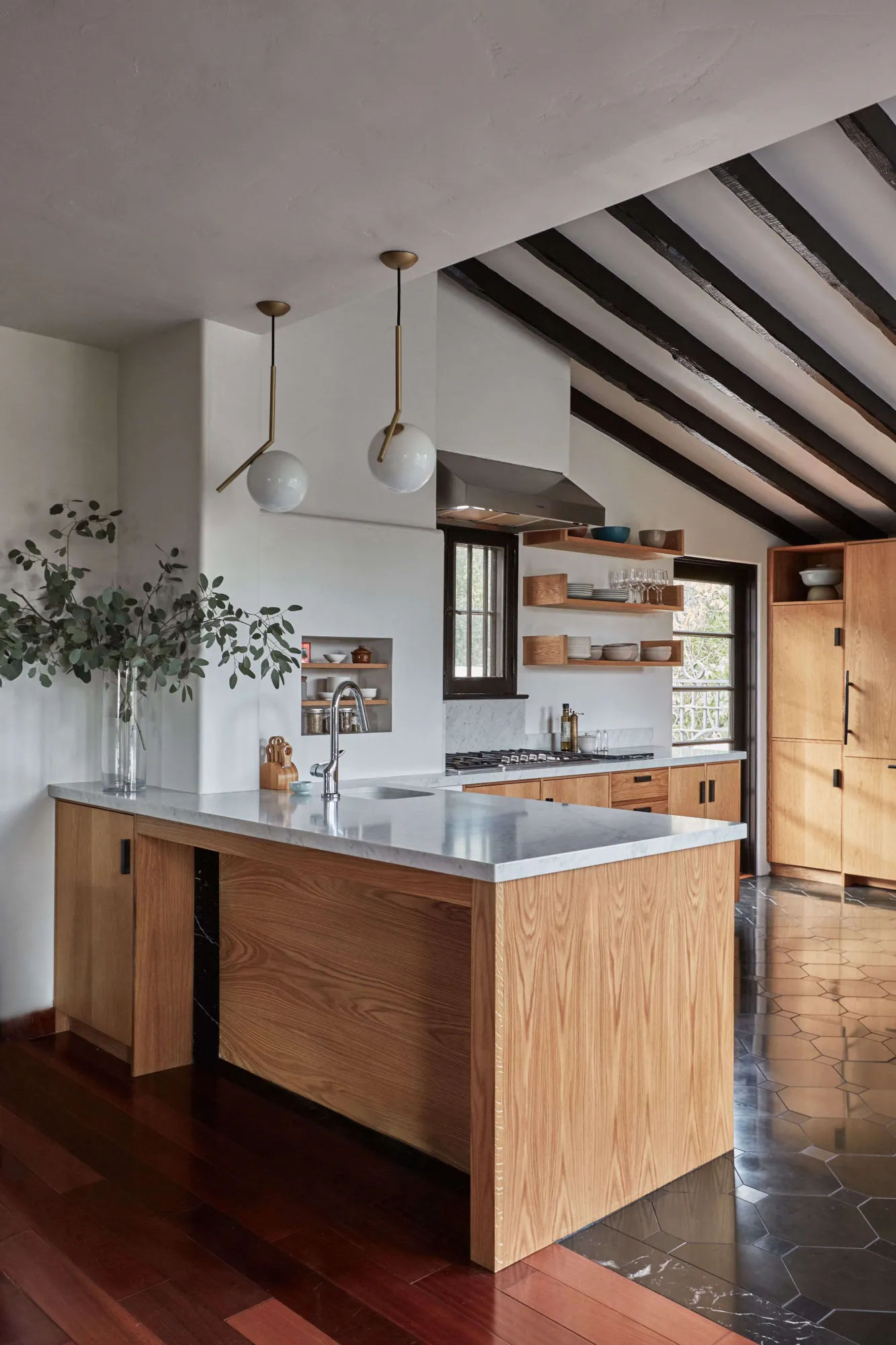 Kitchen of the Week: In Los Feliz, A Moody, Romantic Spanish Modern Update - Remodelista