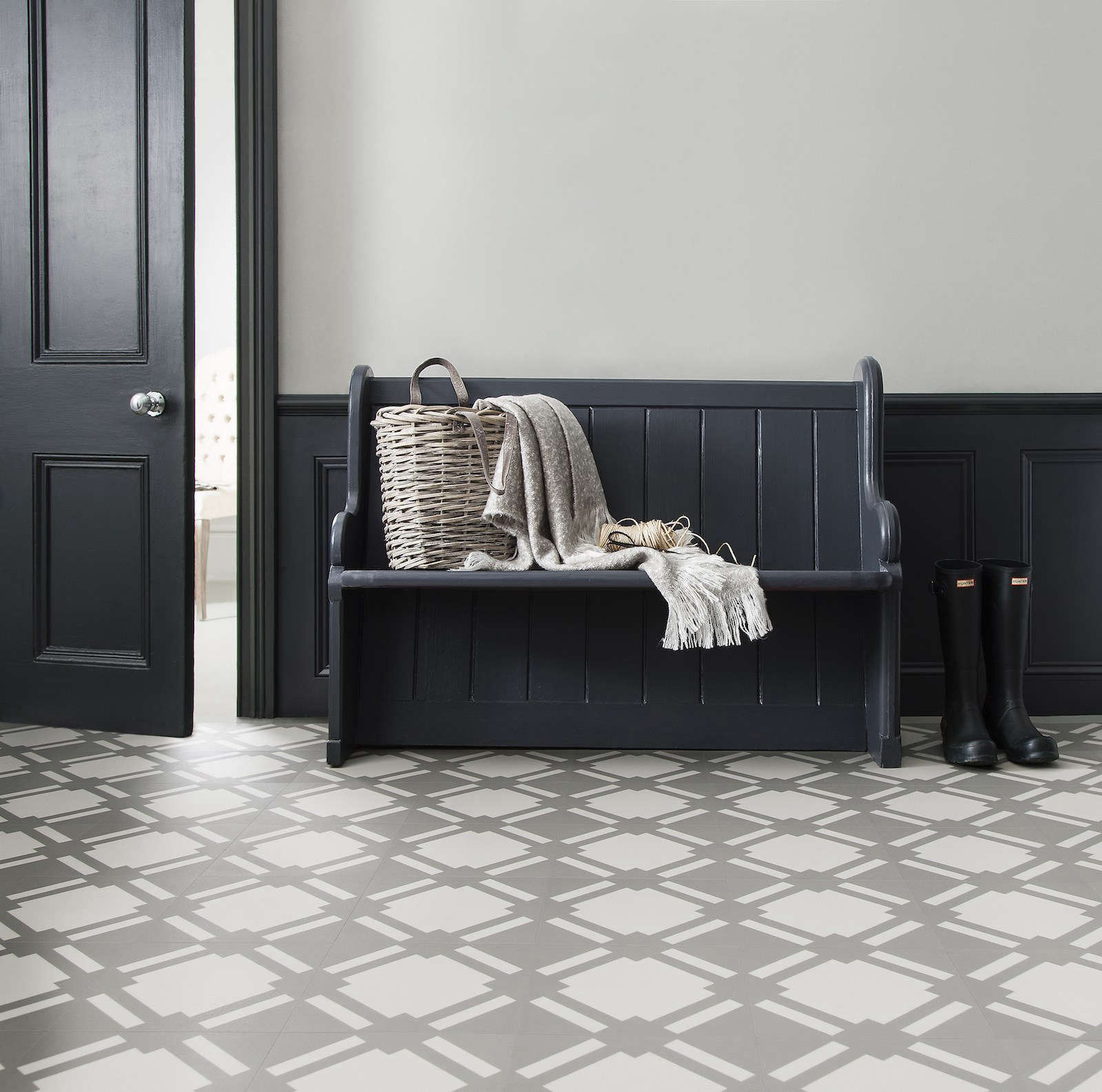 New from Neisha Crosland: Luxe Vinyl Tile for Harvey Maria - Remodelista