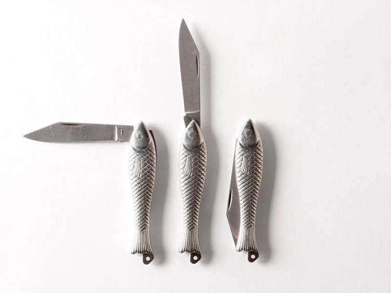 Fish Shaped Scales Vintage Folding Blade Pocket Knife PRK