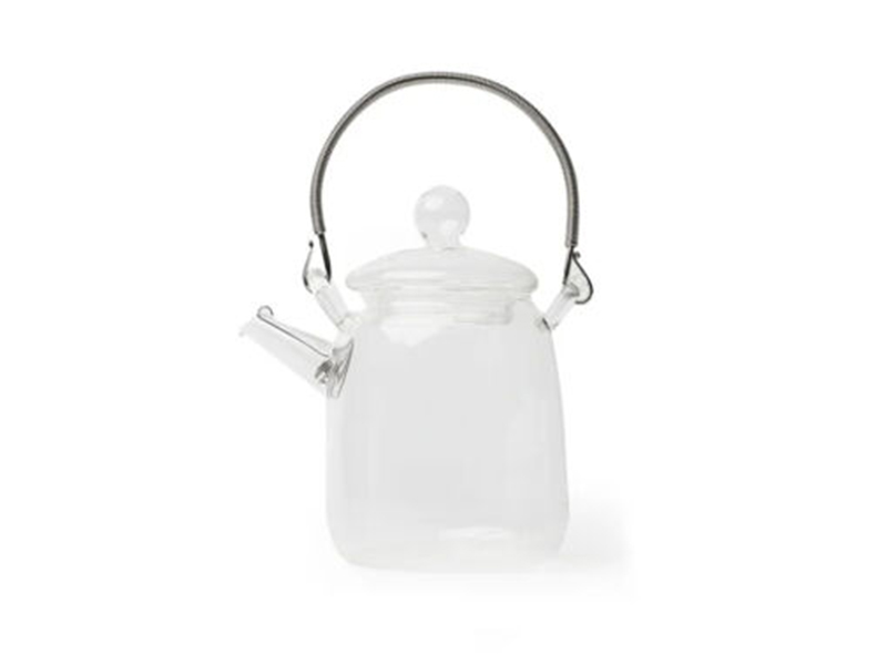 Tortoise IT Borosilicate Glass Teapot with Stainless Steel Lid and