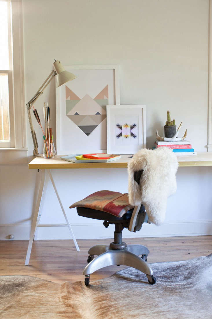 DIY:A$75DeskwithaStealthTouchofGlamor-Remodelista