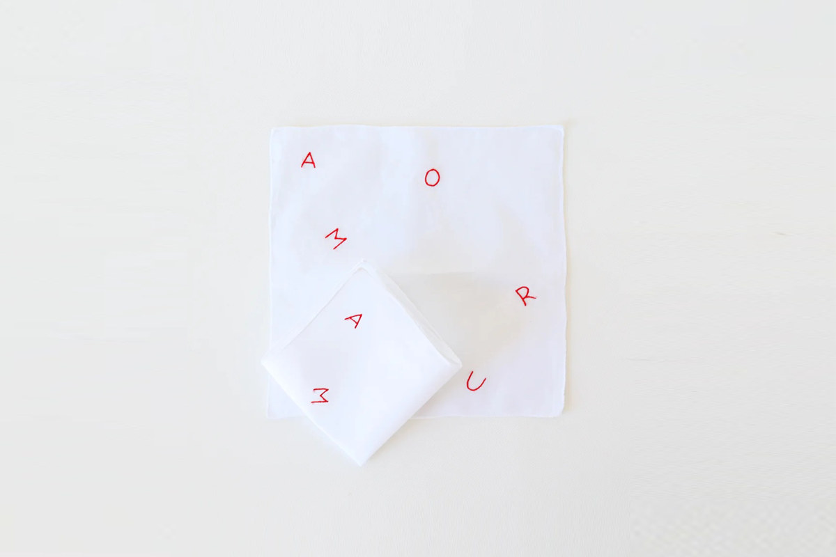 modern love letters: margot loves the amour handkerchief by scarlette ateliers, 12