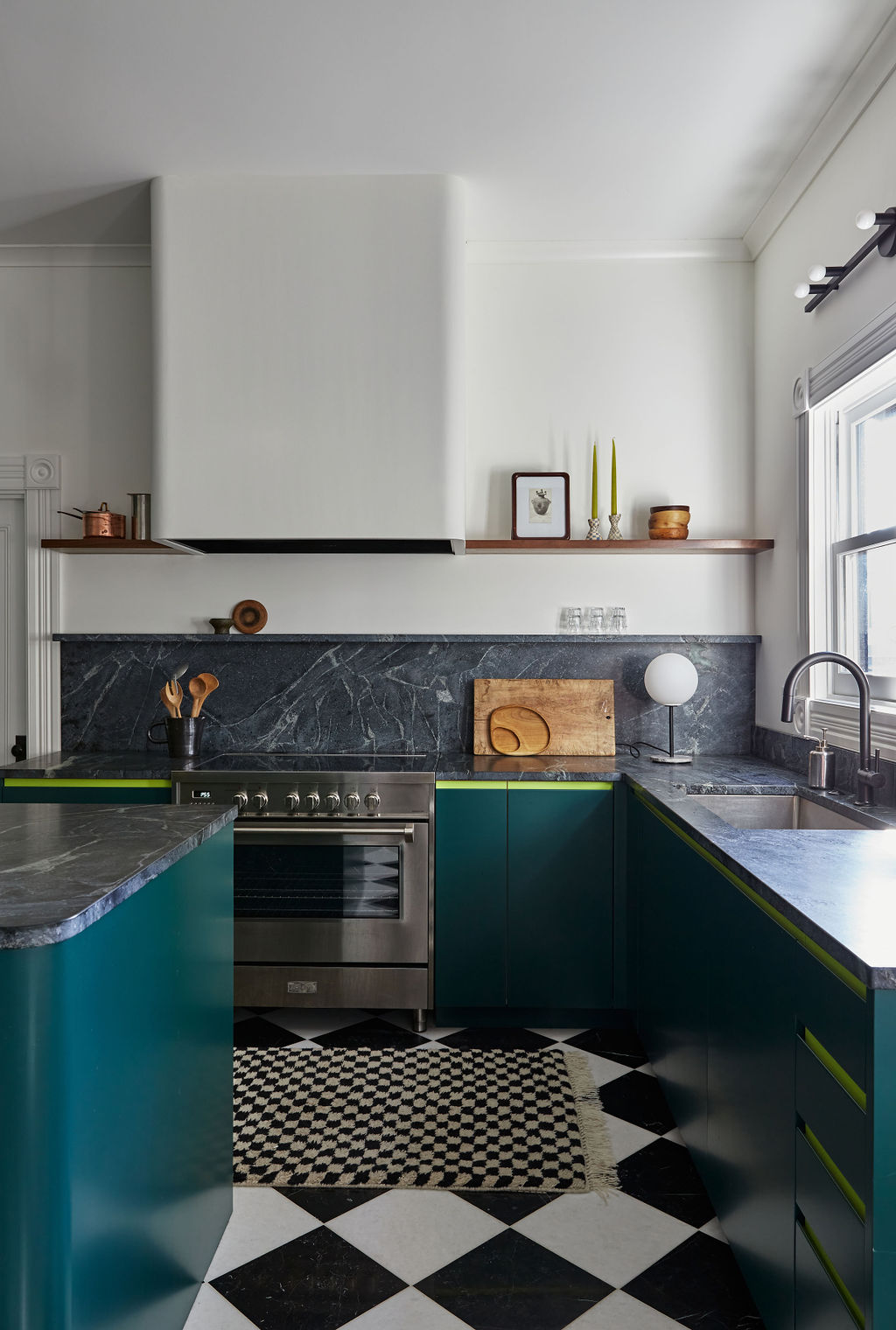 Kitchen of the Week: A Zesty Colorblocked Cook Space (and Bath), Before ...