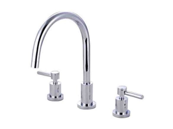 kingston brass concord 1.8 gpm widespread kitchen faucet 15