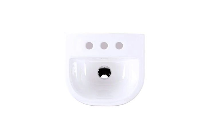 the lacava piazza bathroom sink is \15.75 inches; \$450 at perigold. 20