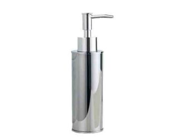 round modern chrome soap dispenser   1 376x282