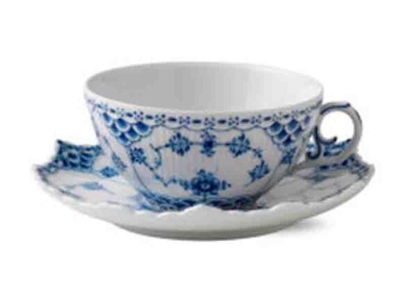 blue fluted full lace cup and saucer 15
