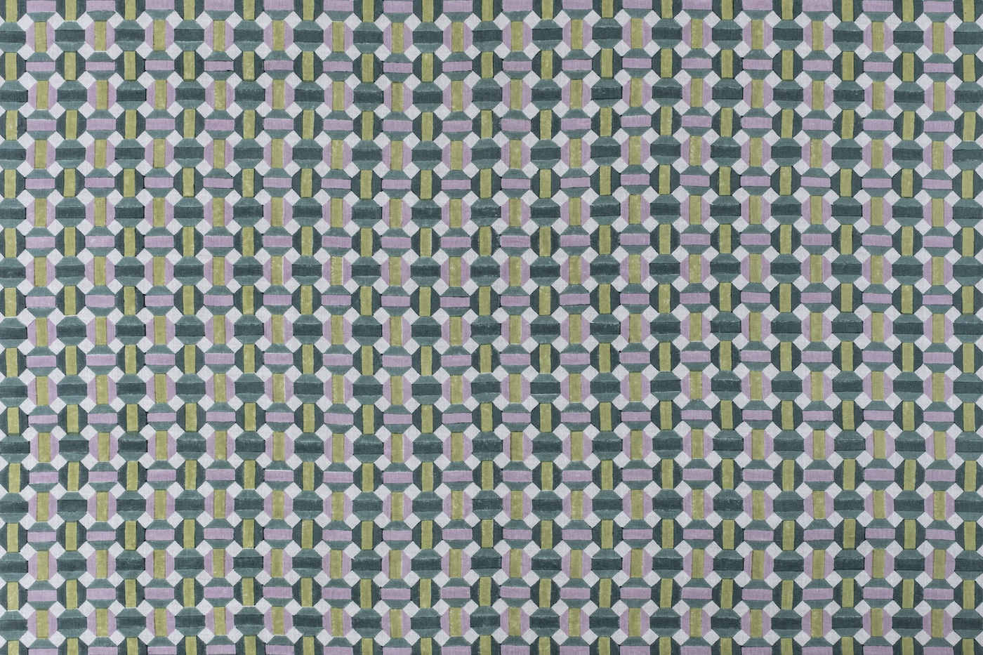 illusions block printed linen in tourmaline 24
