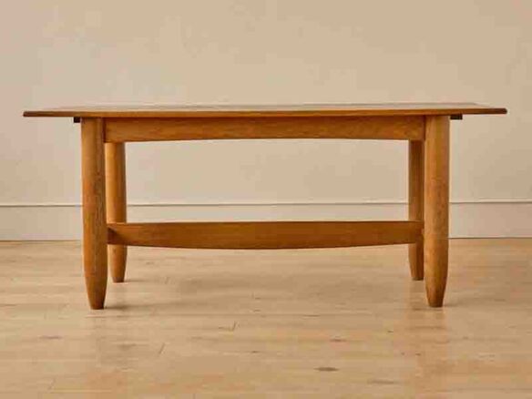 rectangular oak dining table 17