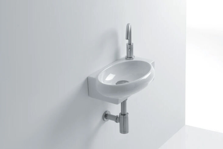 the ws bath collections zetta ceramic wall mounted bathroom sink is \16.5 by \1 25