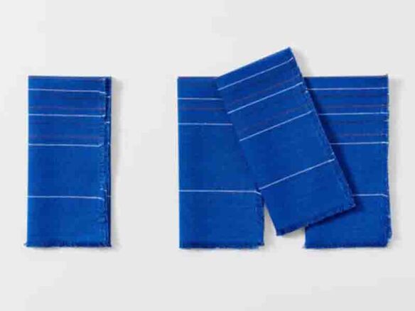 chroma cobalt stripe napkin 13