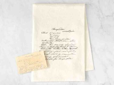 natural cotton custom family recipe tea towel the printed gift   1 376x282