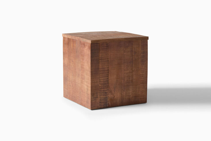 the colin king rustic wood side table was made in collaboration between stylist 20