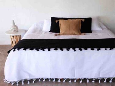 handwoven mexican blanket bedspread   1 376x282