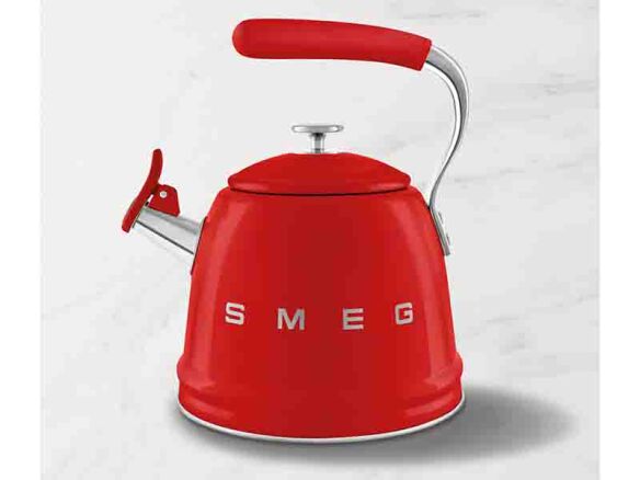 smeg stainless steel whistling tea kettle 8