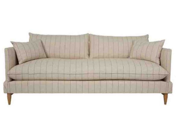 kim salmela merritt 90 inch sofa huntington natural stripe   1 584x438
