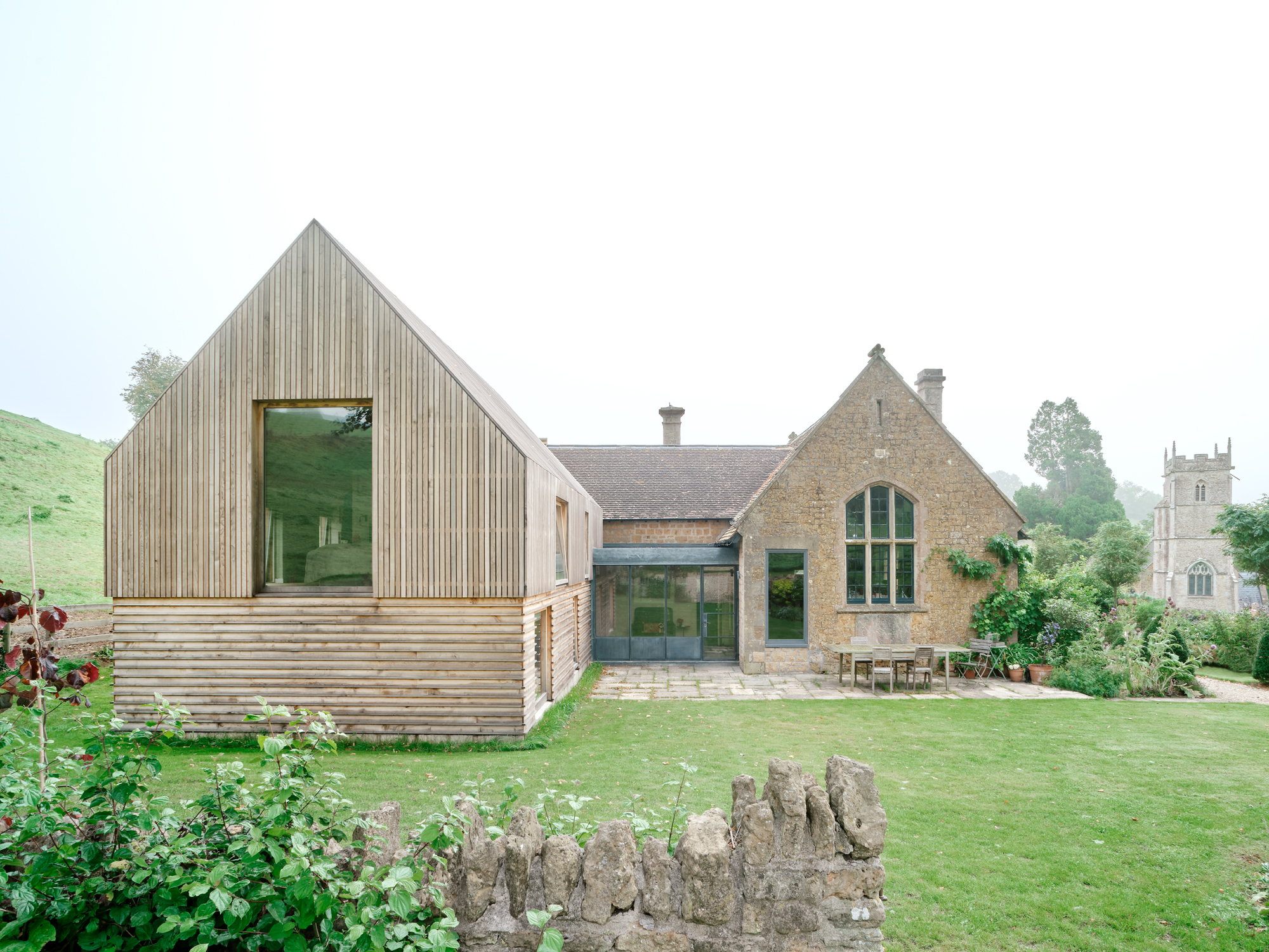 An Old English Schoolhouse Gets a Modern Addition